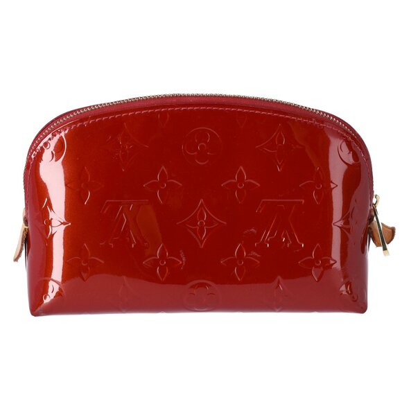 Louis Vuitton Pochette Cosmetic Bag Monogram Vernis Pouch M91496 Pomme d'Amour - Picture 4 of 8